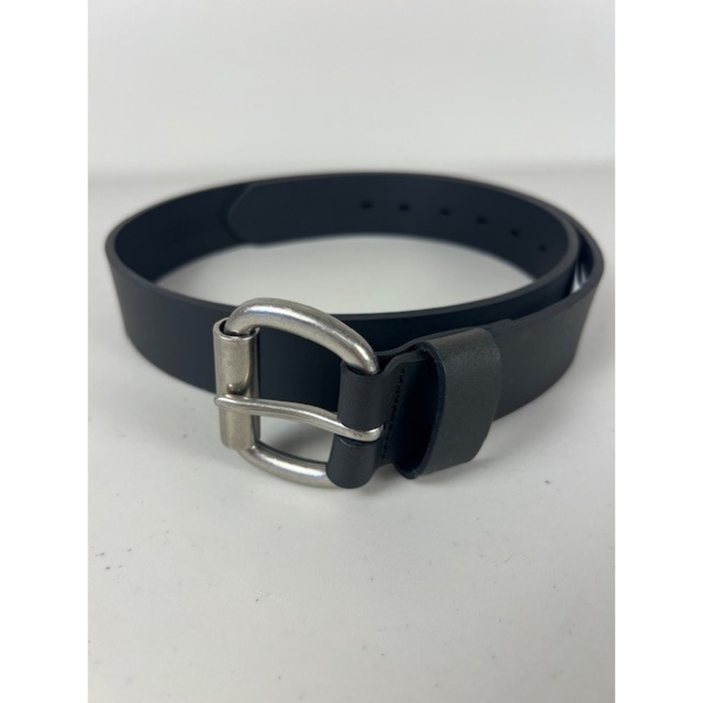 RedHead Mens Black Genuine Buffalo Leather Belt Silver Buckle Size‎ 34 NWT